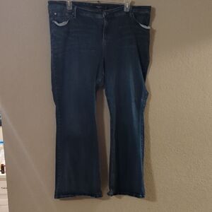 Torrid Dark Blue Flare Jeans